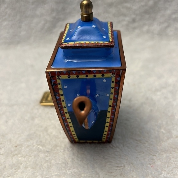 TEAPOT mini ART enamel TIGER Still of the Night Charlotte di Vita NIB - Picture 8 of 12